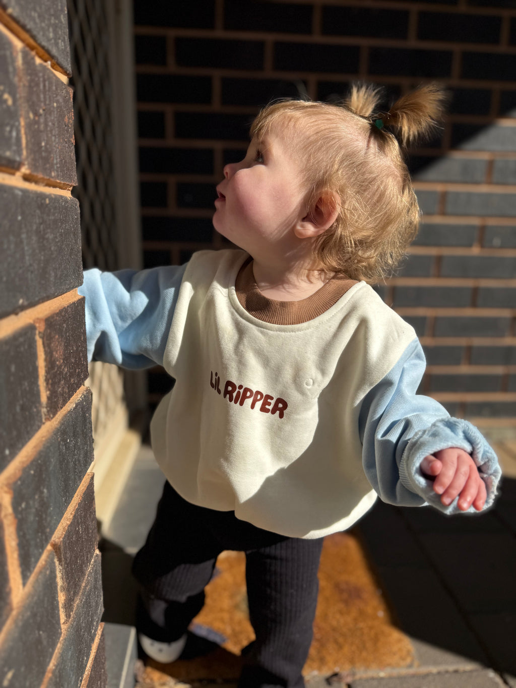 Blue + Brown Little Legends Romper | IN STOCK
