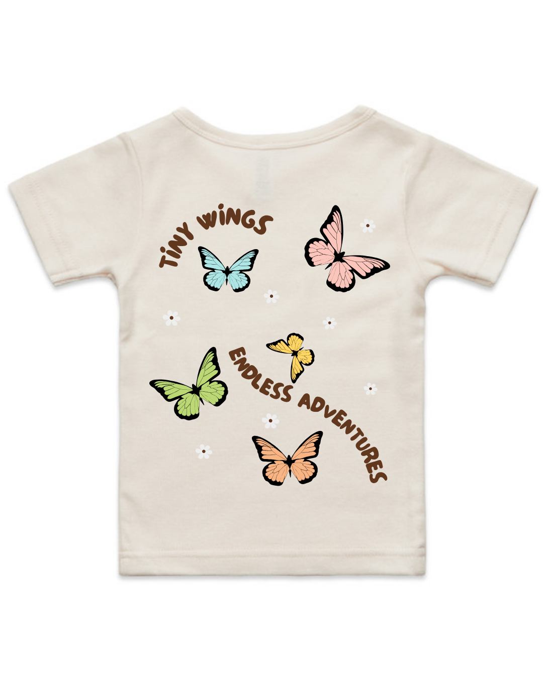 🦋 TINY WINGS, ENDLESS ADVENTURES TEE | BABY