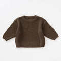 Chocolate Chunky Knit Sweater | PREORDER