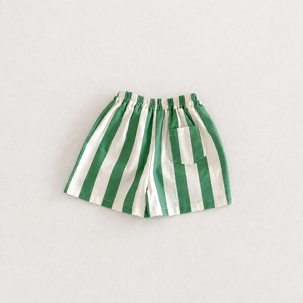 Pistachio Stripe Shorts | PREORDER