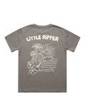 Little Ripper Tee | Faded Grey + Cream