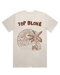 Top Bloke Tee | Bone + Chocolate Tee