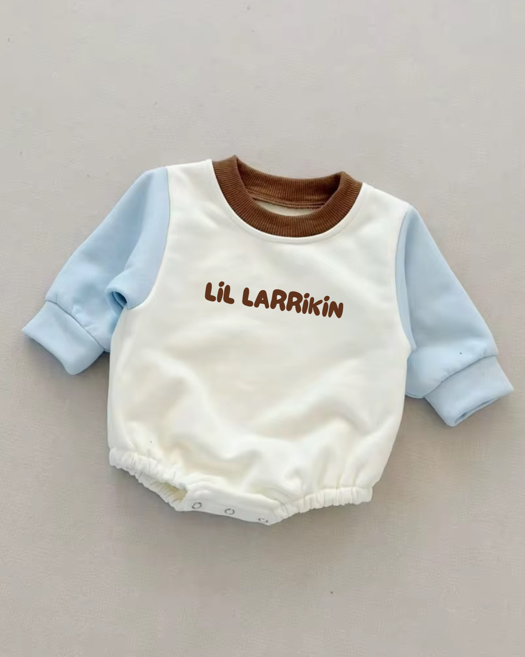 Blue + Brown Little Legends Romper | IN STOCK